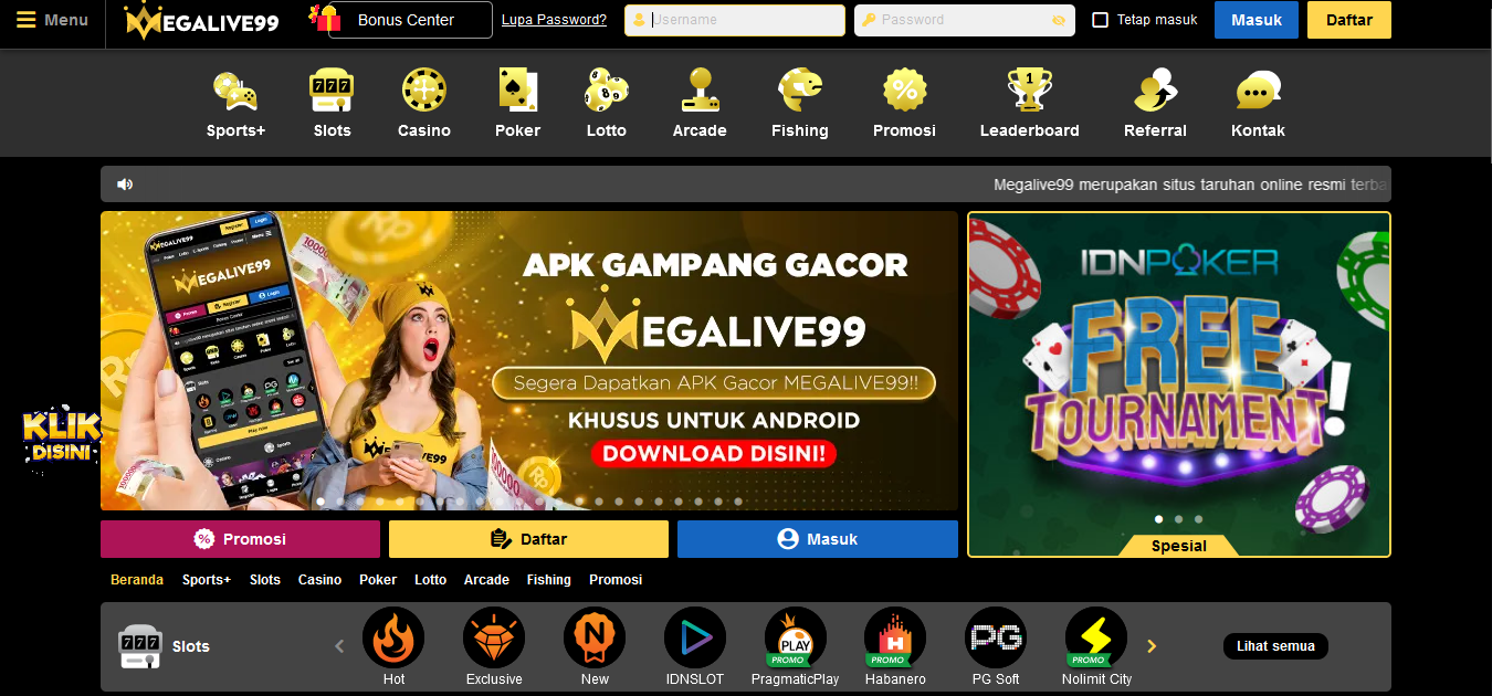 Bandar slot dan poker terbaik tahun ini bonus banyak