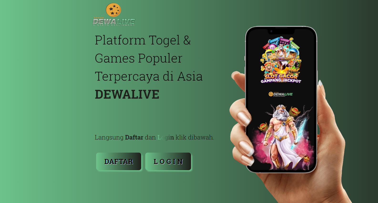 DEWALIVE | Situs Judi Online Dengan Bonus Benar-benar Besar Dan Permainan Terkomplet