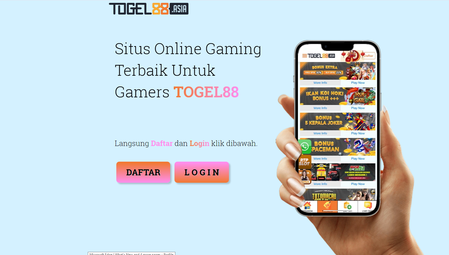 TOGEL88 | Cara Daftar Dan Bermain Di TOGEL88 Petunjuk Komplet Buat Pemain Baru