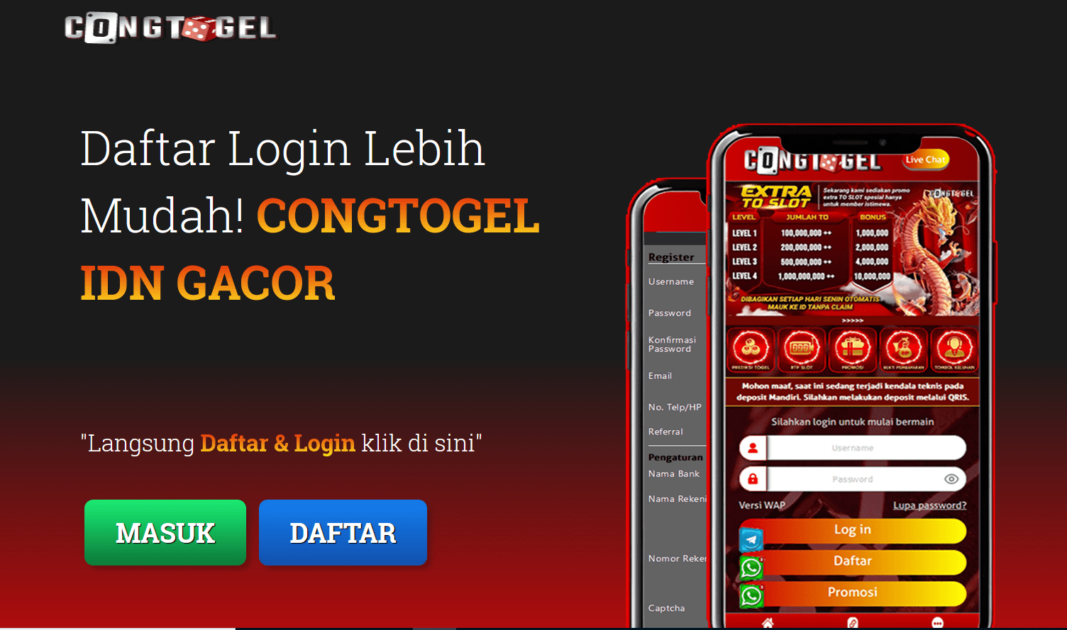 Congtogel – Website Judi Slot  Online Gampang Gacor!