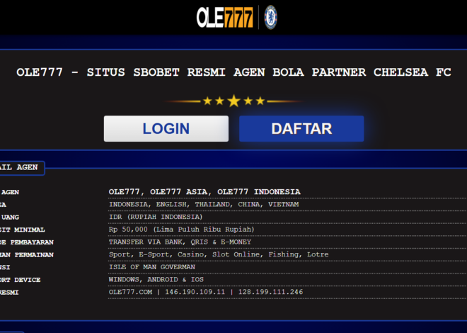 Ole777 – Agen Sbobet Parlay Online Terpercaya!